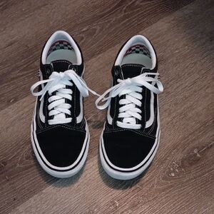 Vans Black and White Women's Sneakers Womens Sz 9/ Mens Sz 7.5